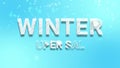 winter sale super sale winter shopping discount animation with snowfall text effect scrible text animation
