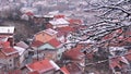 Winter Scene above Sarajevo, Bosnia and Herzegovina Royalty Free Stock Photo