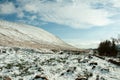 Winter landscape in the Brecon beacons.