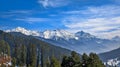 The winter scene in Aru Valley near Pahalgam, Kashmir, India