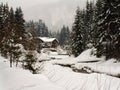 Winter scene in Austria Royalty Free Stock Photo