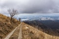 Winter scene on Bolettone mountain in Lombardy Royalty Free Stock Photo