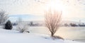 Winter scene in Central Kentucky Royalty Free Stock Photo