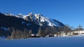 Winter scene in Gsteig bei Gstaad