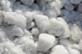 Ice covered pile of rocks Royalty Free Stock Photo