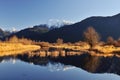 Winter scene of pitt lake