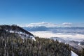 Winter scene in Poiana Brasov