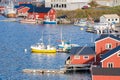 Winter scene of reine town in lofoten islands, norway Royalty Free Stock Photo