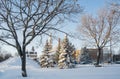 Winter scene in Saint-Eustache