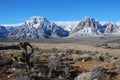 Winter scene on Sandstone Bluffs in Red Rock Canyon