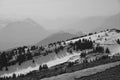 Winter scene seen from Rigi Kulm Royalty Free Stock Photo