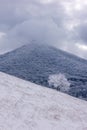 Winter scene at Sharptop mountain Royalty Free Stock Photo