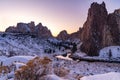 Winter in Smith Rock State Park in Oregon Royalty Free Stock Photo