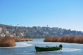 Winter scenery in lake Royalty Free Stock Photo