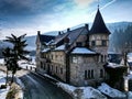 Winter scenery of Susica Castle, Croatia. Royalty Free Stock Photo