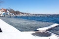 Wannsee lake in winter Royalty Free Stock Photo