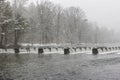 Winter scenes along the South Holston River in Bristol, Tennessee, USA