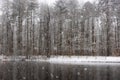 Winter scenes along the South Holston River in Bristol, Tennessee, USA