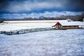 Winter scenes at farm land in southern country