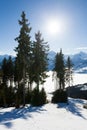 Winter on Schmitten peak Royalty Free Stock Photo