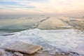 Winter sea shore Royalty Free Stock Photo