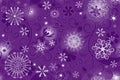 Winter seamless christmas violet pattern