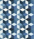 Winter seamless patchwork pattern Royalty Free Stock Photo