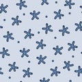 Winter seamless pattern. Asterisk