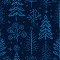 Winter seamless pattern, seasons greetings Royalty Free Stock Photo