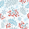 Winter seamless white pattern