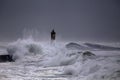 Northern portuguese winter seascape Royalty Free Stock Photo