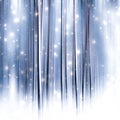Winter season abstract nature art print and Christmas landscape holiday background, snowy magical forest as luxury brand postcard