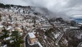 The small village of Cervara, headoffice of artists during winter season