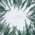 Winter season,christmas concepts ideas with pine tree and snow