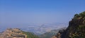 Winter season morning view of sahyadri mountains mountains range at mahabaleshwar india