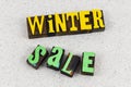 Winter season sale customer discount offer retail store online