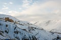 Winter season and snow cover at dhankar village - Spiti