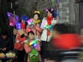 Winter season street seller Chinese women