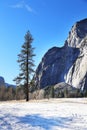 Winter season in Yosemite National Park Royalty Free Stock Photo