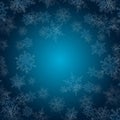 Winter showflakes background vector illustration