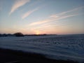 Winter shy so sky sunset Minnesota Midwest nature snow clouds swirls