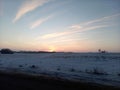 Winter shy so sky sunset Minnesota Midwest nature snow clouds swirls