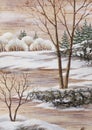 Winter Siberian landscape