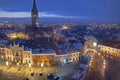 Winter in Sibiu Royalty Free Stock Photo