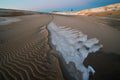 Winter, Silver Lake Sand Dunes Royalty Free Stock Photo