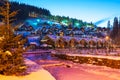 Winter ski resort Bukovel, Ukraine Royalty Free Stock Photo