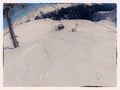 Winter ski resort. Mountains in the snow. Ski lift