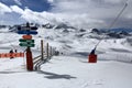 Winter ski resort of Tignes-Val d Isere, France Royalty Free Stock Photo