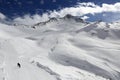 Winter ski resort of Tignes-Val d Isere, France Royalty Free Stock Photo