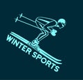 Winter Skiing Sport Royalty Free Stock Photo